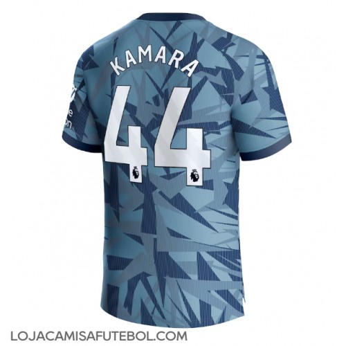 Camisa de Futebol Aston Villa Boubacar Kamara #44 Equipamento Alternativo 2023-24 Manga Curta